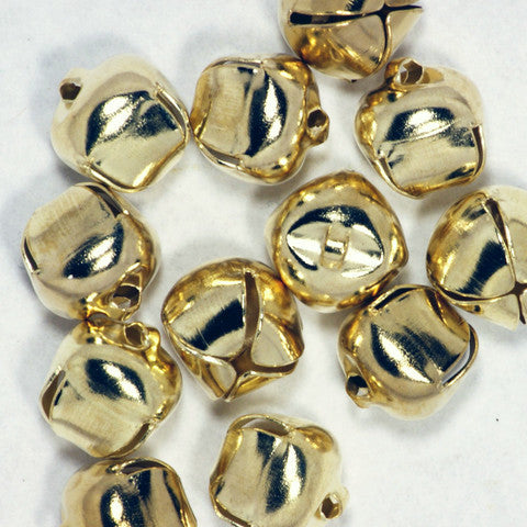 Formosa Crafts - Bulk Small Gold Jingle Sleigh Bells 144 Pieces